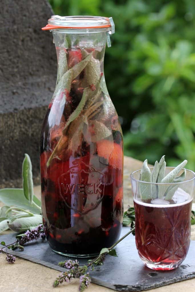 Blackberry Sage Elderflower Lemonade - Truefoodsblog