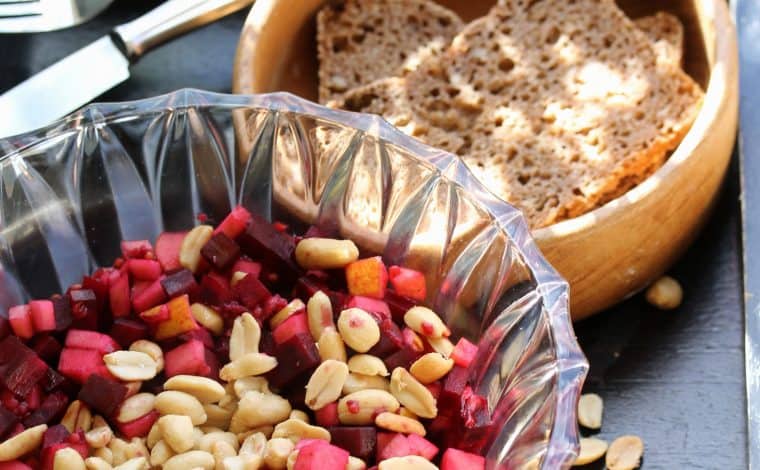 Beet Apple Peanut Salad - Truefoodsblog