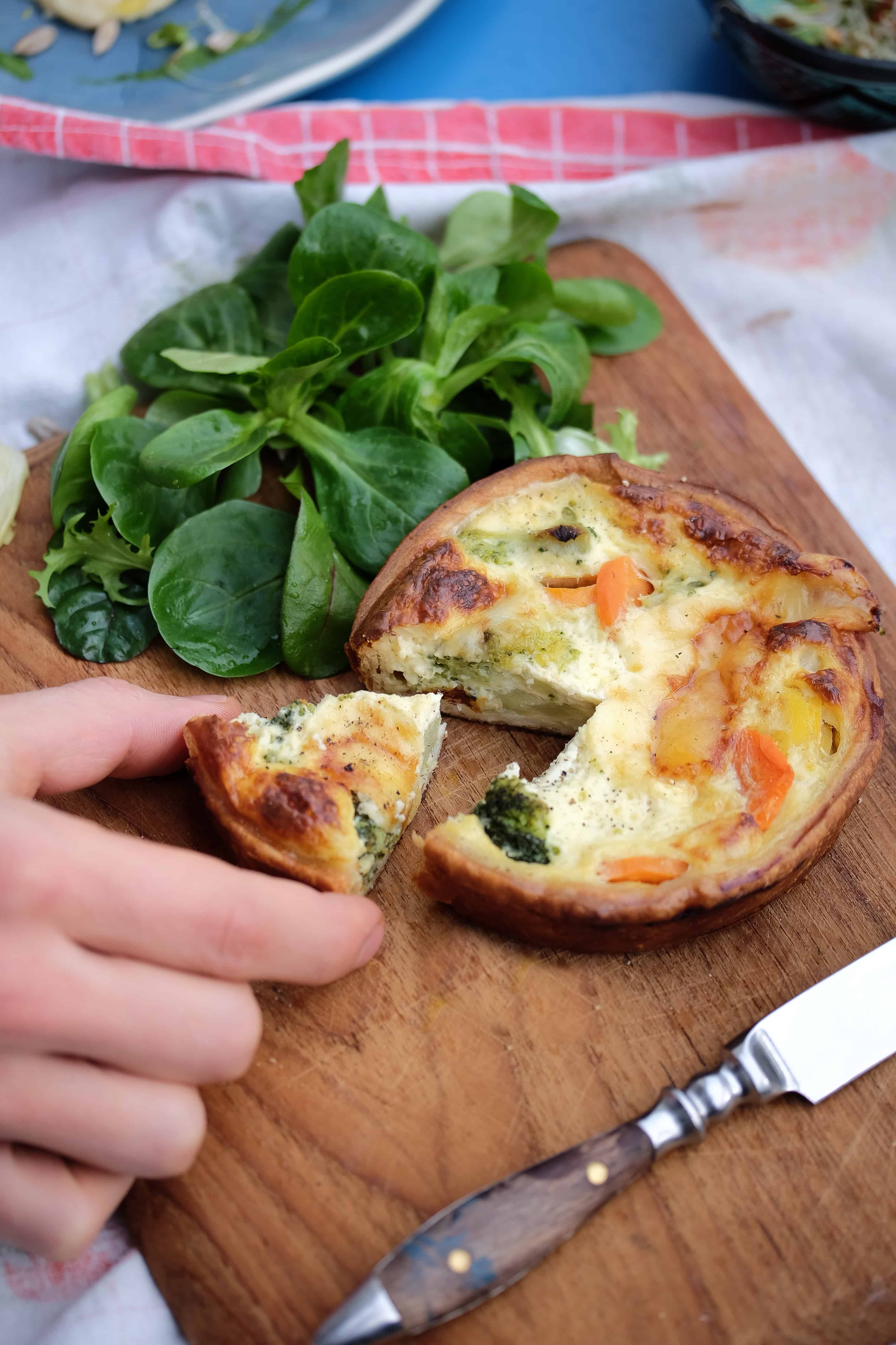 Mini Vegetarian Quiche - "Picnic time is coming " - Truefoodsblog