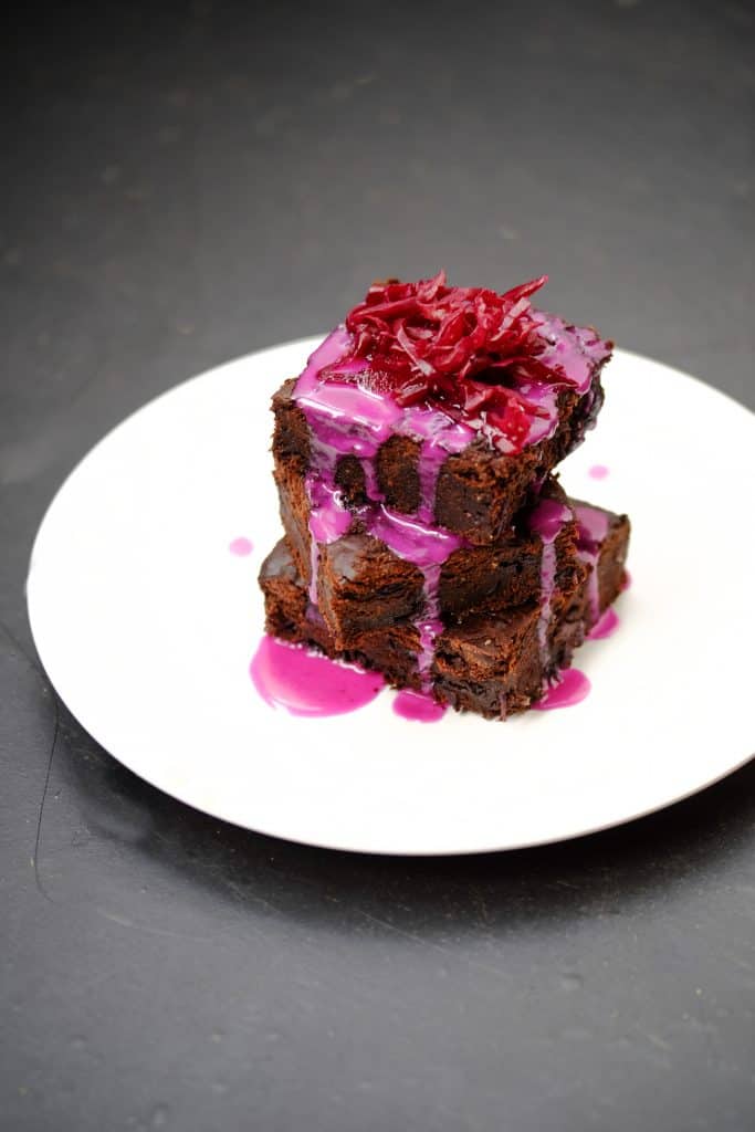 Purple Rain SauerCrowd Brownie by Truefoodsblog